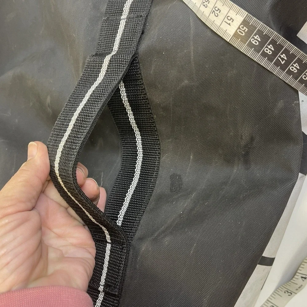 Vintage 1980s FORENZA Duffle Travel Bag Sports RETRO Black‎ 12x 24